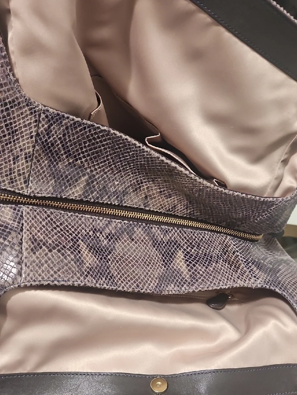 Coach Madison Phoebe Snakeskin Embossed Hobo bag